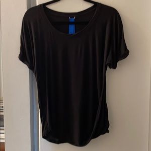 Kit and Ace "Calvert Tee" black cashmere top SZ 6